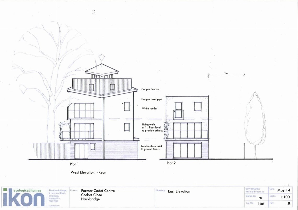 Cadet Hut - elevation