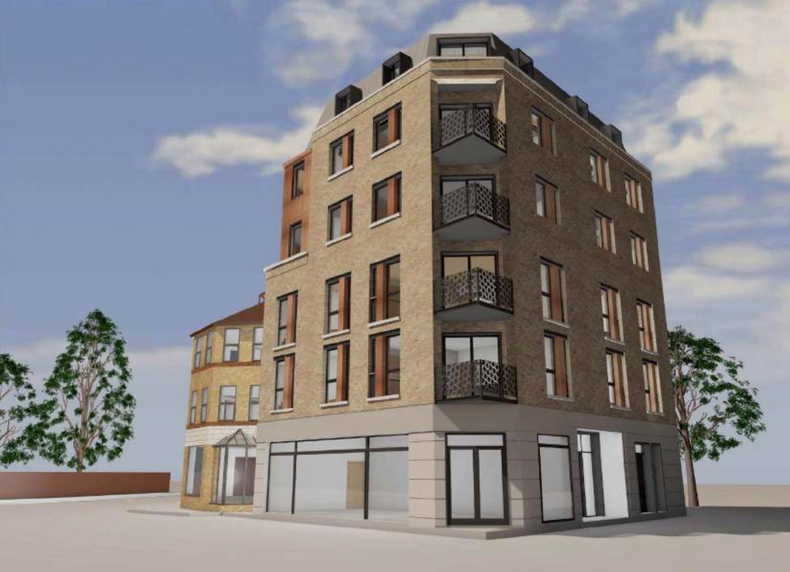 Hexagon House 3d from station